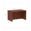 ALERA Alera Valencia Series Straight Front Desk Shell, 47.25" x 29.5" x 29.63", Medium Cherry