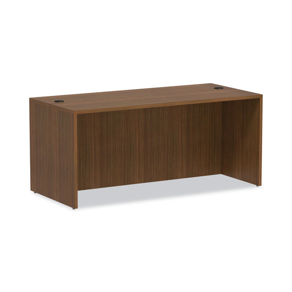 ALERA Alera Valencia Series Straight Front Desk Shell, 65" x 29.5" x 29.63", Modern Walnut