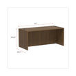 ALERA Alera Valencia Series Straight Front Desk Shell, 65" x 29.5" x 29.63", Modern Walnut