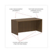 ALERA Alera Valencia Series Straight Front Desk Shell, 65" x 29.5" x 29.63", Modern Walnut