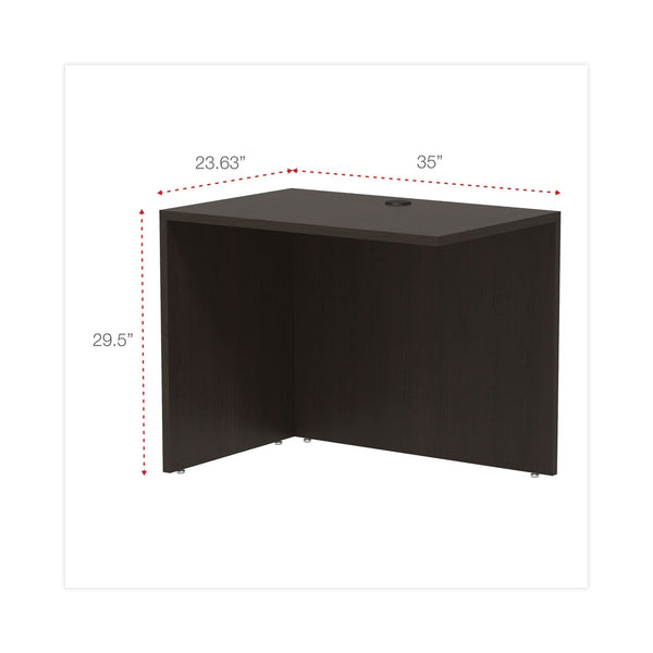 ALERA Alera Valencia Series Reversible Return/Bridge Shell, 35w x 23.63d x 29.5h, Espresso