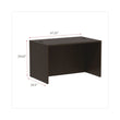 ALERA Alera Valencia Series Straight Front Desk Shell, 47.25" x 29.5" x 29.63", Espresso