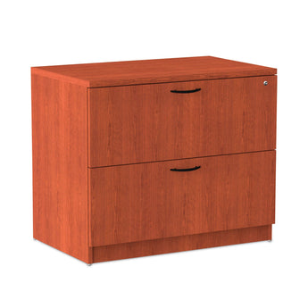ALERA Alera Valencia Series Lateral File, 2 Legal/Letter-Size File Drawers, Medium Cherry, 34