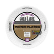 AJM PACKAGING CORP. Coated Paper Plates, 6" dia, White, 100/Pack, 12 Packs/Carton