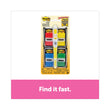 Post-it® Flags Page Flag Value Pack, Assorted, 200 1" Flags + Highlighter with 50 0.5" Flags