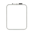 BI-SILQUE VISUAL COMMUNICATION PRODUCTS INC Magnetic Dry Erase Board, 11 x 14, White Surface, White Plastic Frame