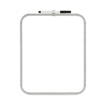 BI-SILQUE VISUAL COMMUNICATION PRODUCTS INC Magnetic Dry Erase Board, 11 x 14, White Surface, White Plastic Frame
