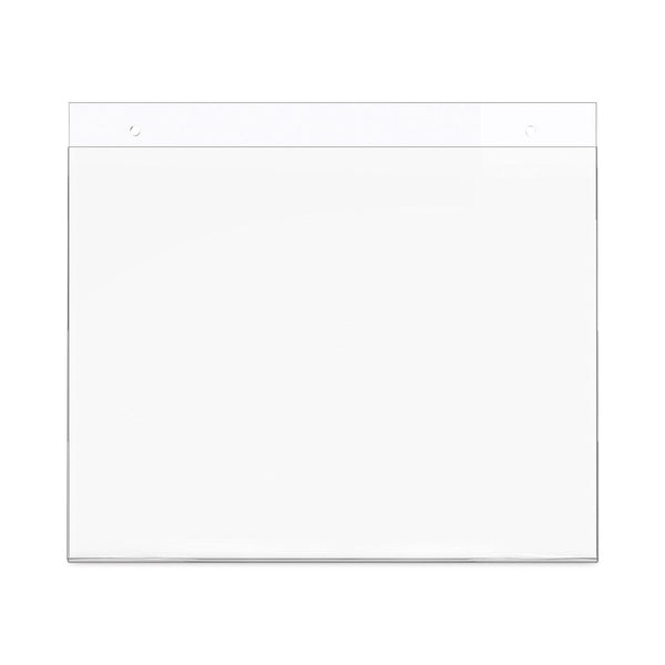 DEFLECTO CORPORATION Classic Image Wall-Mount Sign Holder, Landscape, 11 x 8.5, Clear