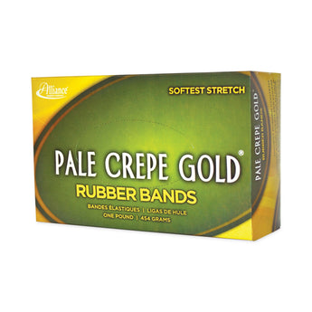 ALLIANCE RUBBER Pale Crepe Gold Rubber Bands, Size 19, 0.04
