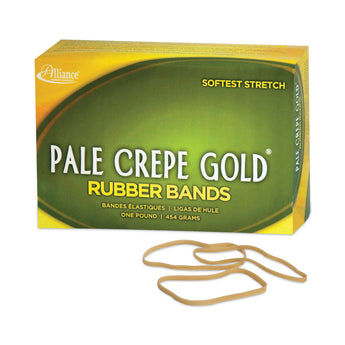 ALLIANCE RUBBER Pale Crepe Gold Rubber Bands, Size 33, 0.04