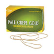 ALLIANCE RUBBER Pale Crepe Gold Rubber Bands, Size 117B, 0.06" Gauge, Golden Crepe, 1 lb Box, 300/Box