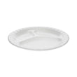 PACTIV EVERGREEN CORPORATION Placesetter Deluxe Laminated Foam Dinnerware, 3-Compartment Plate, 8.88" dia, White, 500/Carton