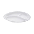 PACTIV EVERGREEN CORPORATION Placesetter Satin Non-Laminated Foam Dinnerware, 3-Compartment Plate, 10.25" dia, White, 540/Carton