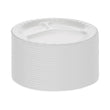 PACTIV EVERGREEN CORPORATION Placesetter Deluxe Laminated Foam Dinnerware, 3-Compartment Plate, 8.88" dia, White, 500/Carton