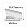 FELLOWES MFG. CO. LX840 EasyPress Half Strip Stapler, 25-Sheet Capacity, White