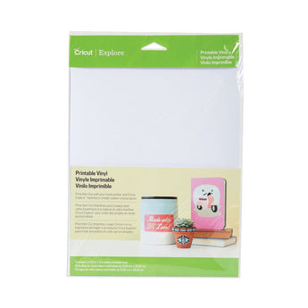 Cricut® Explore Printable Vinyl, 8.5 x 11, White, 10/Pack