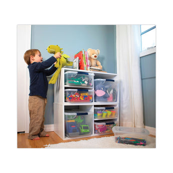 Clever Store Basic Latch-Lid Container, 30 qt, 13.37