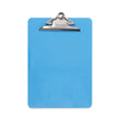 UNIVERSAL OFFICE PRODUCTS Plastic Clipboard with High Capacity Clip, 1.25" Clip Capacity, Holds 8.5 x 11 Sheets, Translucent Blue