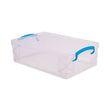 ADVANTUS CORPORATION Super Stacker Large Pencil Box, Plastic, 9 x 5.5 x 2.62, Clear