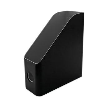 ADVANTUS CORPORATION Fusion Magazine File, 3.5 x 9.5 x 12, Black/Gray