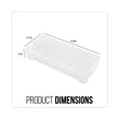 ADVANTUS CORPORATION Super Stacker Pencil Box, Plastic, 8.25 x 3.75 x 1.5, Clear