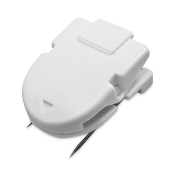 ADVANTUS CORPORATION Wall Clips for Fabric Panels, 40 Sheet Capacity, White, 4/Pack