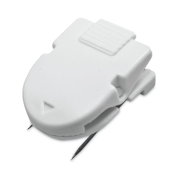 ADVANTUS CORPORATION Wall Clips for Fabric Panels, 40 Sheet Capacity, White, 4/Pack