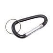 ADVANTUS CORPORATION Carabiner Key Chains, (10) 1" x 2" Black Carabiners, (10) 1" dia Silver Key Rings, Aluminum