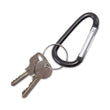 ADVANTUS CORPORATION Carabiner Key Chains, (10) 1" x 2" Black Carabiners, (10) 1" dia Silver Key Rings, Aluminum