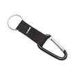 ADVANTUS CORPORATION Carabiner Key Chains, Split Key Rings, Aluminum, Black, 10/Pack