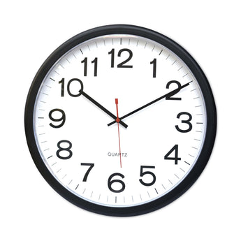 UNIVERSAL OFFICE PRODUCTS Indoor/Outdoor Round Wall Clock, 13.5