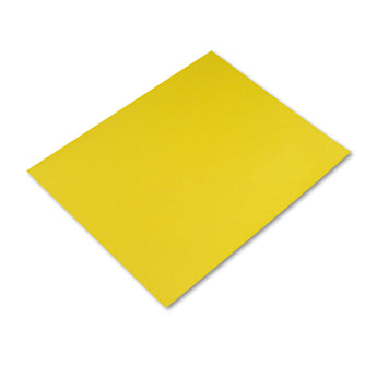 PACON CORPORATION Four-Ply Railroad Board, 22 x 28, Lemon Yellow, 25/Carton