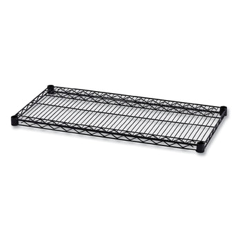 ALERA Industrial Wire Shelving Extra Wire Shelves, 36w x 18d, Black, 2 Shelves/Carton
