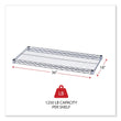 ALERA Industrial Wire Shelving Extra Wire Shelves, 36w x 18d, Silver, 2 Shelves/Carton