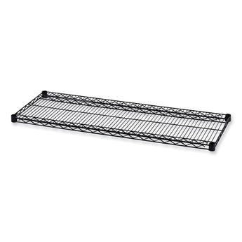 ALERA Industrial Wire Shelving Extra Wire Shelves, 48w x 18d, Black, 2 Shelves/Carton