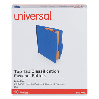 UNIVERSAL OFFICE PRODUCTS Six-Section Pressboard Classification Folders, 2.5