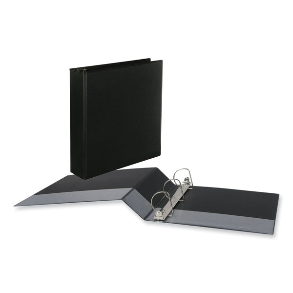 UNIVERSAL OFFICE PRODUCTS Slant D-Ring View Binder, 3 Rings, 2" Capacity, 11 x 8.5, Black, 6/Carton