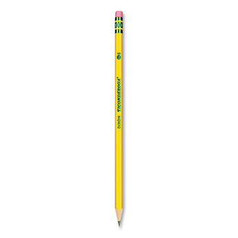 Ticonderoga® Pre-Sharpened Pencil, HB (#2), Black Lead, Yellow Barrel, Dozen