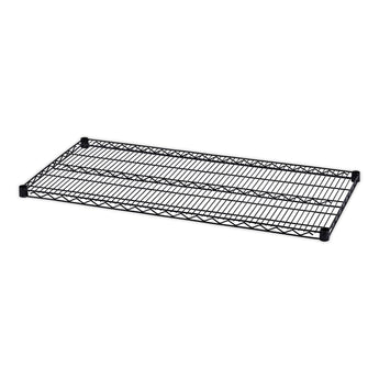 ALERA Industrial Wire Shelving Extra Wire Shelves, 48w x 24d, Black, 2 Shelves/Carton