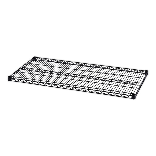 ALERA Industrial Wire Shelving Extra Wire Shelves, 48w x 24d, Black, 2 Shelves/Carton
