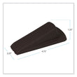 MASTER CASTER COMPANY Big Foot Doorstop, No Slip Rubber Wedge, 2.25w x 4.75d x 1.25h, Brown, 2/Pack