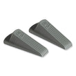 MASTER CASTER COMPANY Big Foot Doorstop, No Slip Rubber Wedge, 2.25w x 4.75d x 1.25h, Gray, 2/Pack