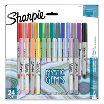 SANFORD Mystic Gems Markers, Ultra-Fine Needle Tip, Assorted, 24/Pack