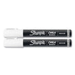Sharpie® Wet-Erase Chalk Marker, Medium Bullet Tip, White, 2/Pack