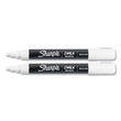 Sharpie® Wet-Erase Chalk Marker, Medium Bullet Tip, White, 2/Pack