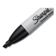 SANFORD Chisel Tip Permanent Marker, Medium Chisel Tip, Black, Dozen