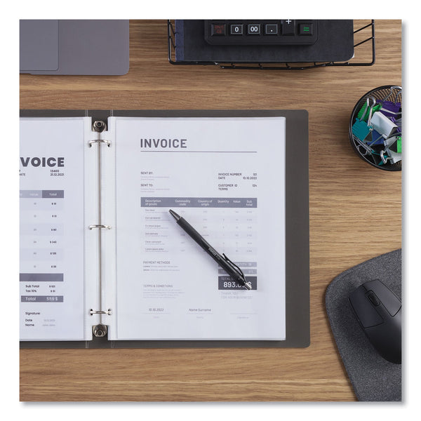 Universal® Top-Load Poly Sheet Protectors, Heavy Gauge, Clear, 50/Pack