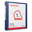 UNIVERSAL OFFICE PRODUCTS Slant D-Ring View Binder, 3 Rings, 1" Capacity, 11 x 8.5, Navy Blue