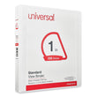UNIVERSAL OFFICE PRODUCTS Slant D-Ring View Binder, 3 Rings, 1" Capacity, 11 x 8.5, White, 12/Carton
