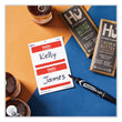 Printable Self-Adhesive Name Badges, 2 1/3 x 3 3/8, Red "Hello", 100/Pack Flipcost Flipcost